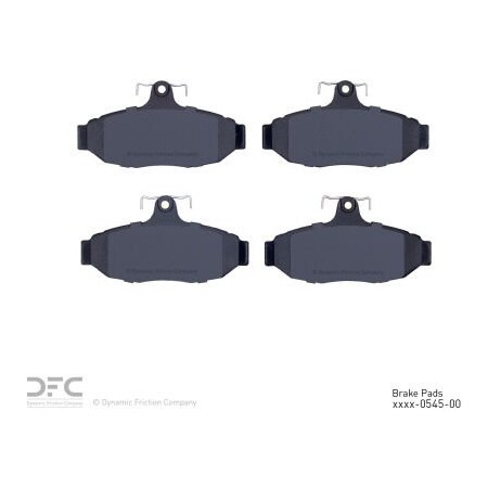 Dynamic Friction Co DFC 3000 Semi-Metallic Brake Pads - 1311-0545-00